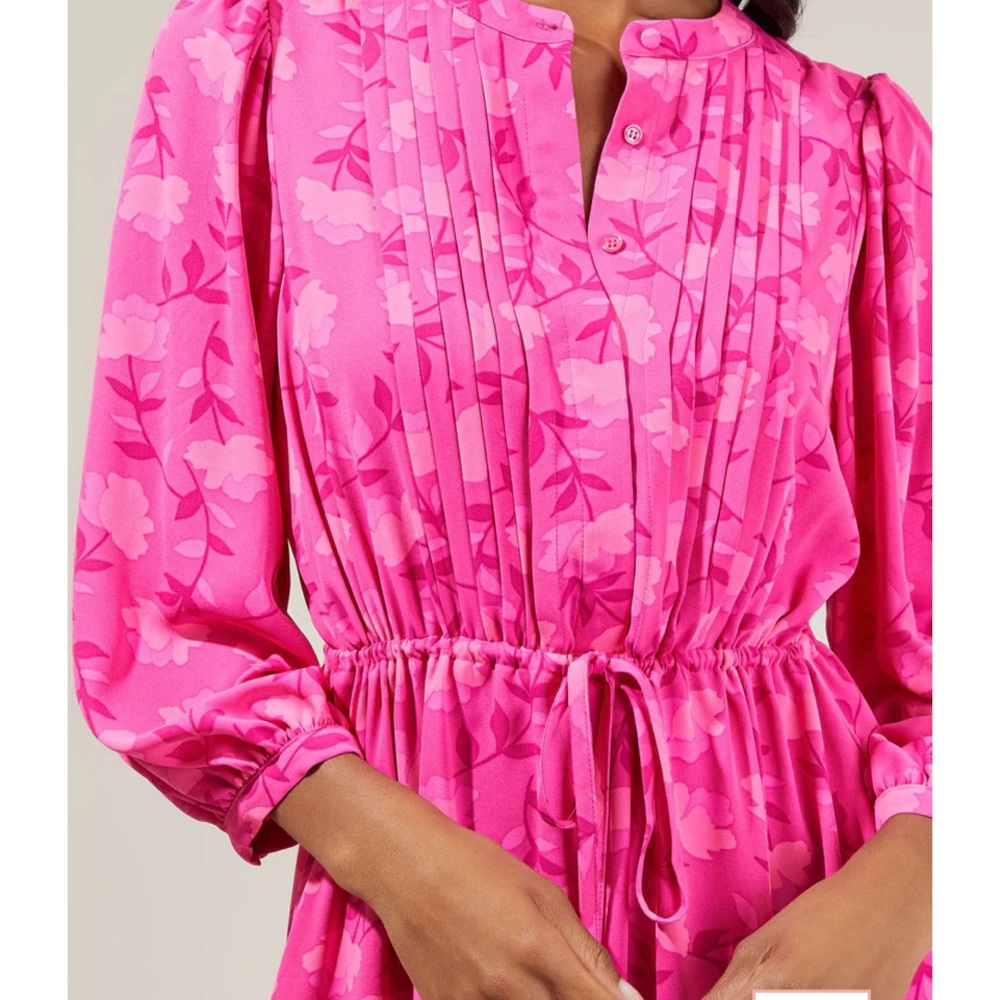 NWT Clever Floral Midi Dress 2X - Picture 4 of 9